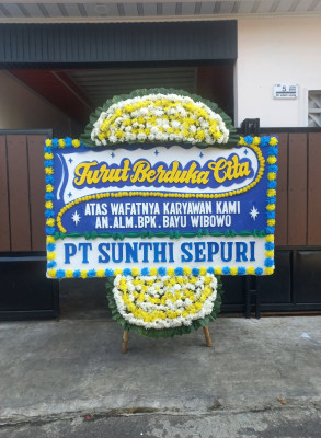 Papan Bunga Duka di Taratara Dua