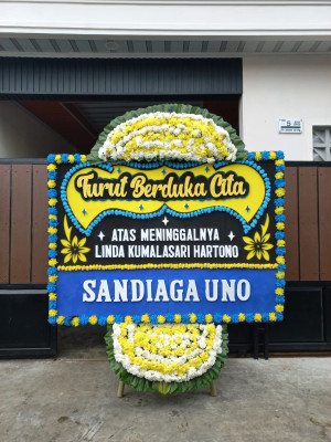 Papan Bunga Duka di Taratara Dua